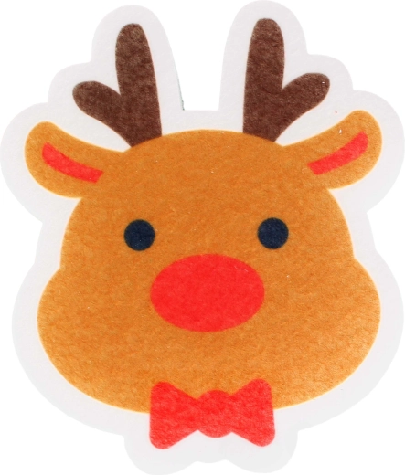 Gąbka do naczyń z nadrukiem renifera 10 × 12 × 3 cm