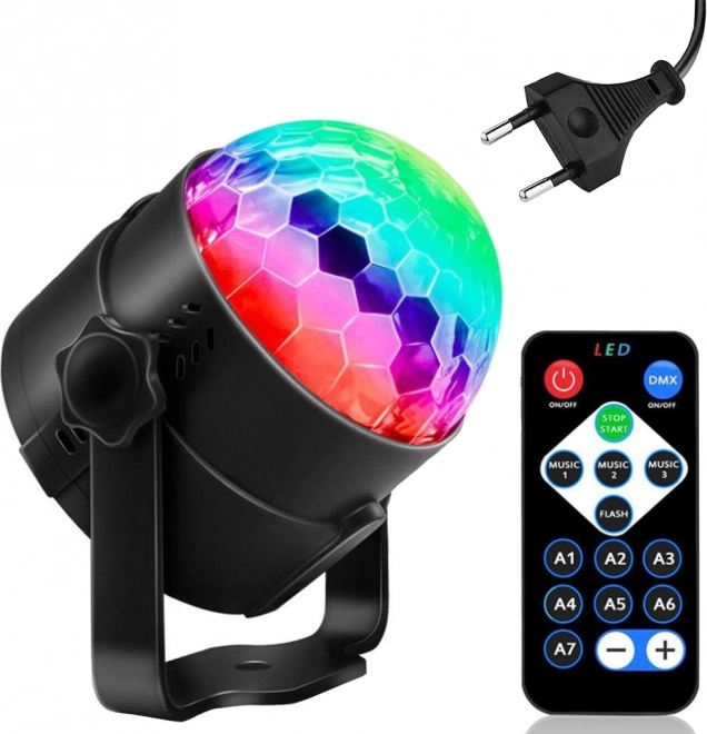 LED dyskotekowy projektor z efektami świetlnymi RGB