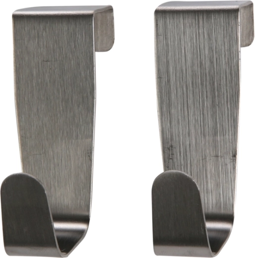 Altomdesign zestaw 2 haczyków ze stali nierdzewnej 8,5 × 2,6 cm