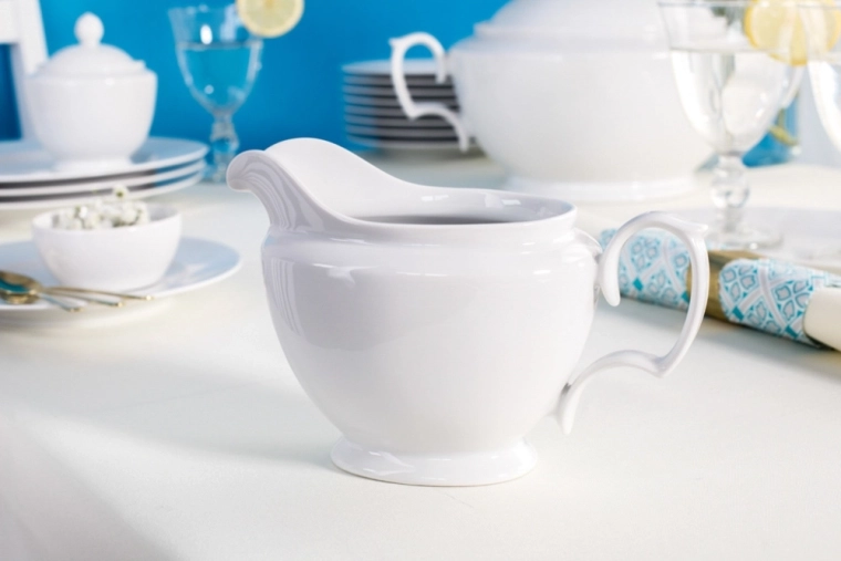 Lśniąco biała porcelana o wysokim połysku