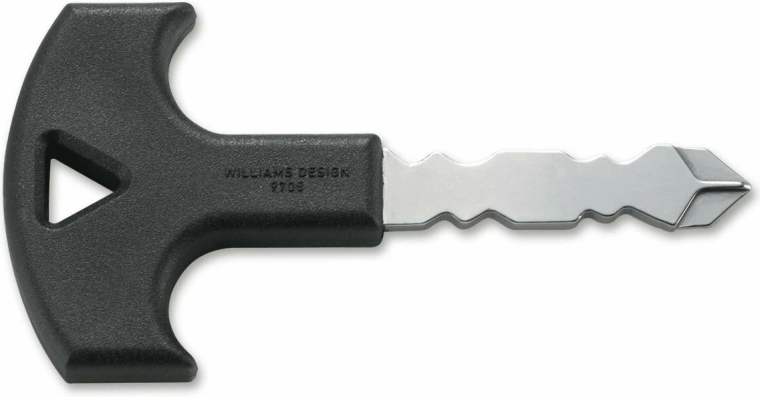 CRKT Defense Key Black – taktyczny klucz do samoobrony 4,5 cm