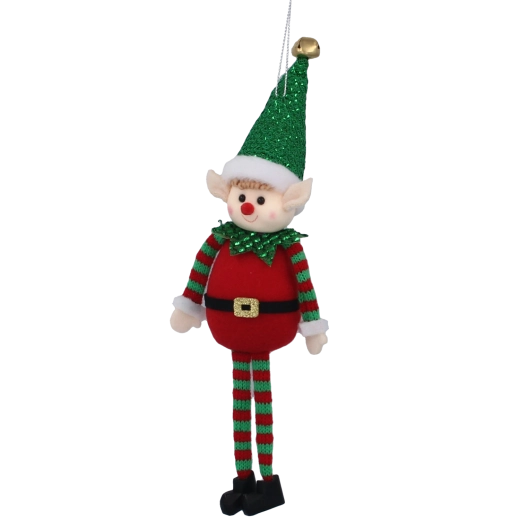 Tradycyjne czerwono‑zielone wykonanie z brokatem