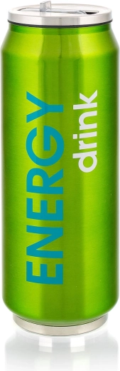 Termokubek w kształcie puszki BE COOL ENERGY 430 ml – zielony