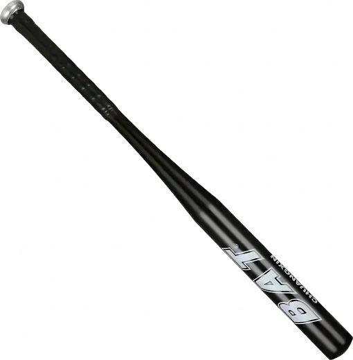 Aluminiowy kij baseballowy 25" (64 cm) – lekki treningowy, czarny