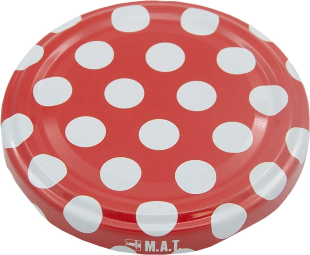 Wieczko do wekowania TWIST 66 w groszki – zestaw 10 szt.