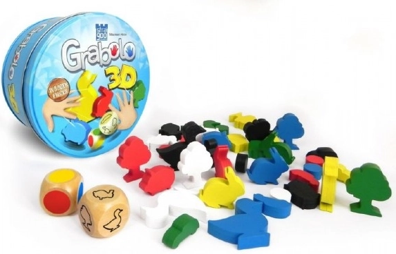 Gra towarzyska Grabolo 3D z drewnianymi figurkami