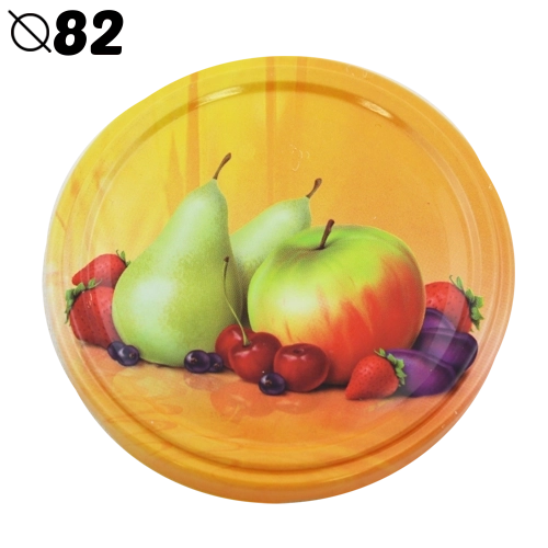 Wieczka do słoików Twist-off 82 mm z motywem gruszki