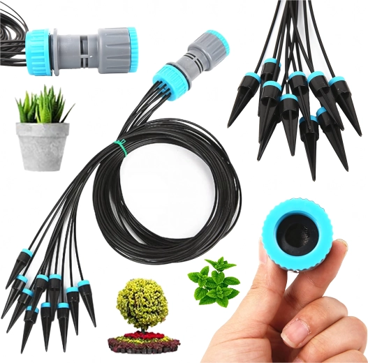 Automatyczny kroplowy system nawadniania do ogrodu i donic