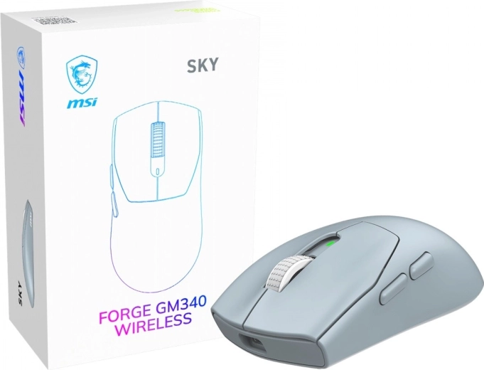 MSI Forge GM340 Wireless Sky bezprzewodowa mysz gamingowa