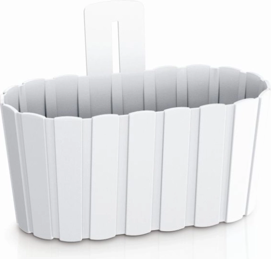 Wisząca donica Boardee Wall 27,4 cm biała