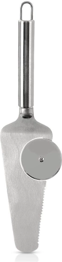 Orion nierdzewna łopatka z nożykiem do pizzy 28 cm