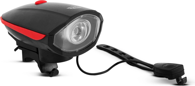 Lampka rowerowa z elektrycznym klaksonem XPE LED 400 lm IP55