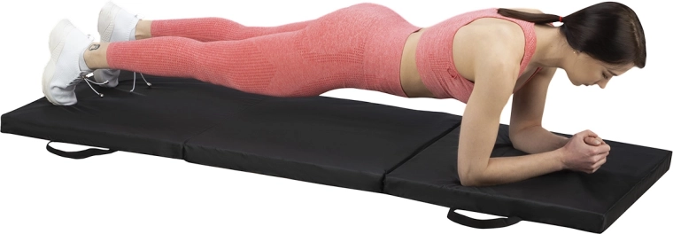 Grube 5‑cm wypełnienie dla wygodnego i bezpiecznego treningu