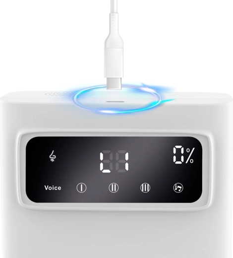 Komfort dla dziecka: melodie, biały szum i światło LED