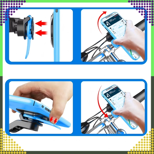 Obrotowy przegub i bezpieczna blokada