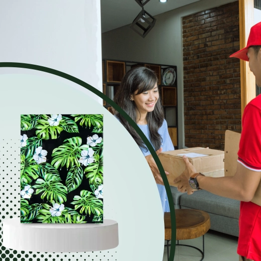 Stylowy tropikalny design dla lepszego unboxingu