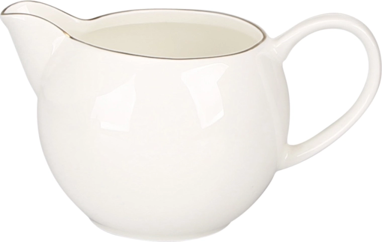 Bella złota linia porcelanowa mlecznik 380 ml kremowy