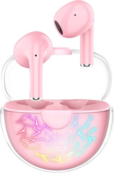 Bezprzewodowe słuchawki TWS Onikuma T35 różowe