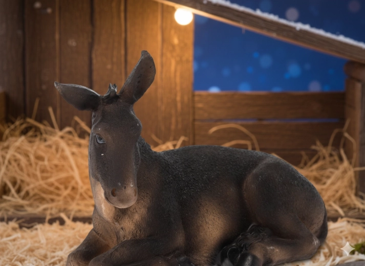 Idealny element bożonarodzeniowej szopki