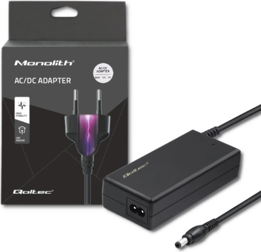 Sieciowy zasilacz Qoltec 84 W 12 V 7 A ze złączem 5,5 × 2,5 mm