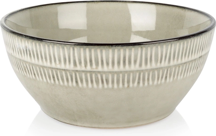 Ceramiczna miska szara 16 cm