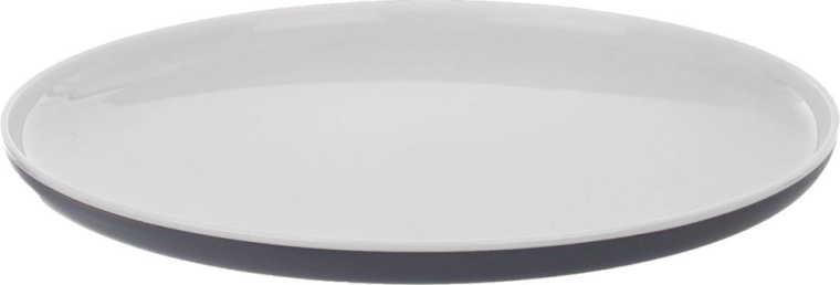 Plastowy płaski talerz KEMP 25 cm