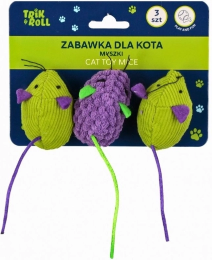 Zabawka dla kota – myszki 3 szt.