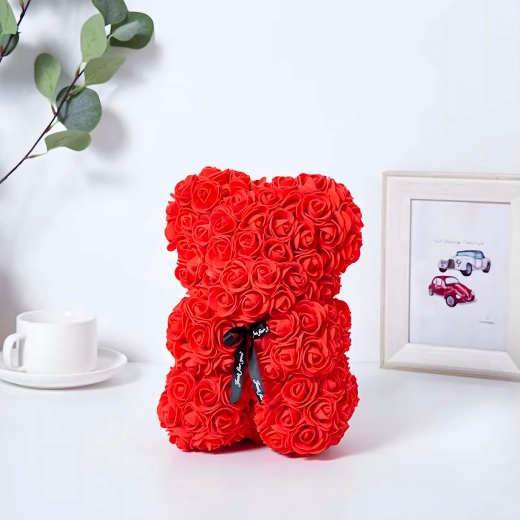 Ręcznie układane róże z wytrzymałej pianki