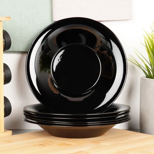 Elegancki głęboki kształt do zup i makaronów