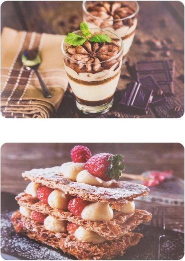 Plastikowa podkładka na stół Sweet break 43 × 28 cm, mix wzorów