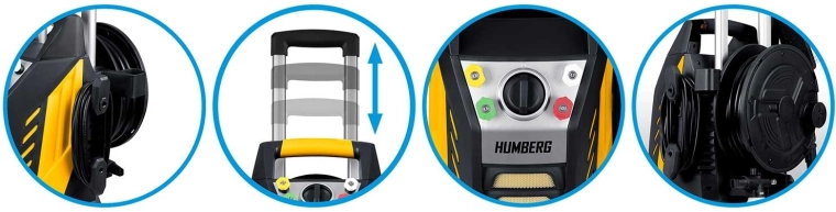 Zwijany bęben i teleskopowa rączka dla łatwej obsługi