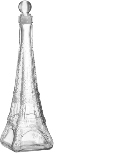 Szklana karafka 350 ml w kształcie wieży