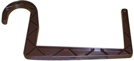 Uchwyt do skrzynek z okrągłym zawieszeniem 11 × 15 cm, brązowy