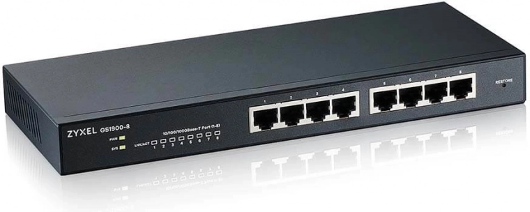 Zarządzany gigabitowy przełącznik 8× RJ‑45