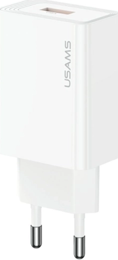 USAMS T69 ładowarka sieciowa USB-A 10,5 W 2,1 A biała