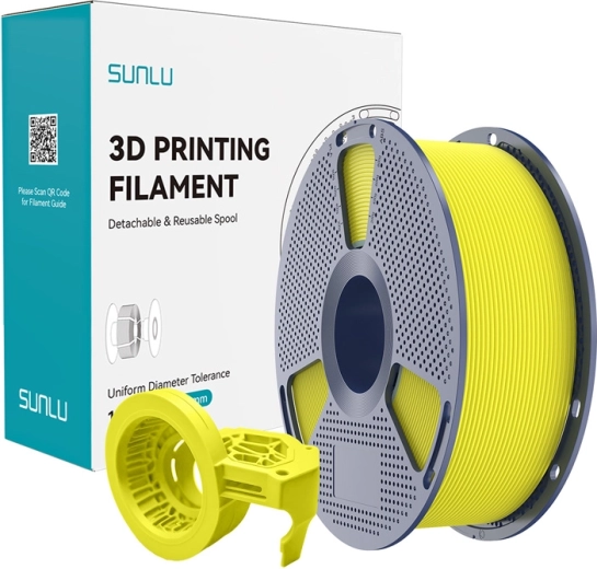 wysokoprędkościowy matowy filament SUNLU PETG – żółty