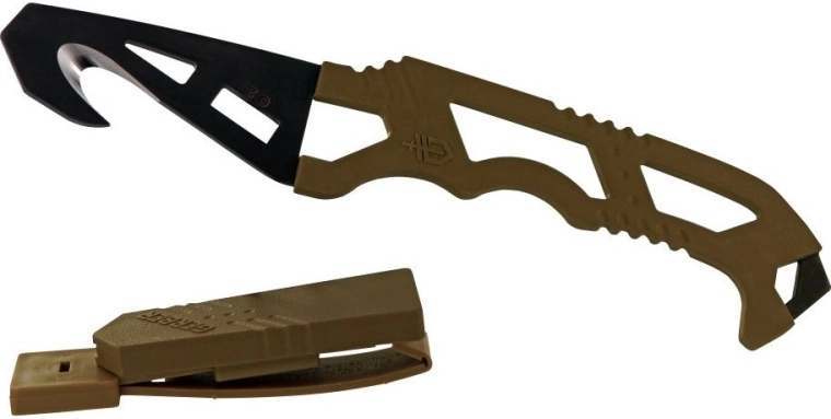 Nóż ratowniczy z hakiem GERBER Crisis Hook Knife, tan