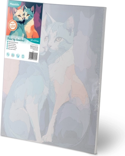 Wstępnie nadrukowane płótno ze strefami ponumerowanymi