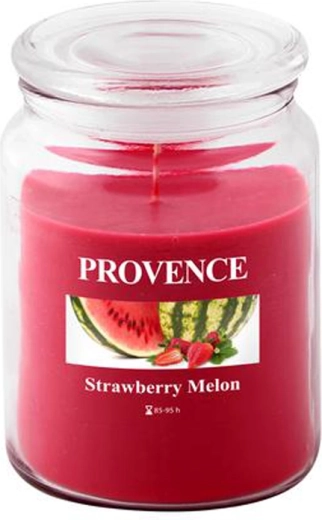 Świeca zapachowa w szkle PROVENCE truskawka i arbuz 95 godzin