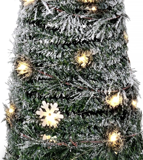 Ciepłe światło 40 LED z funkcją timera