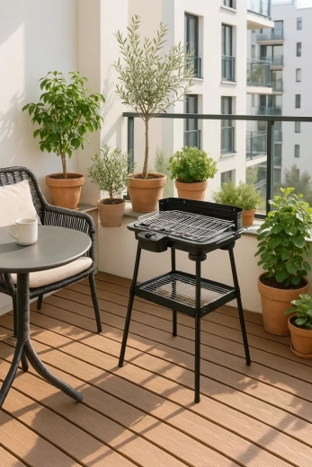 Kompaktowy grill na balkony i małe przestrzenie