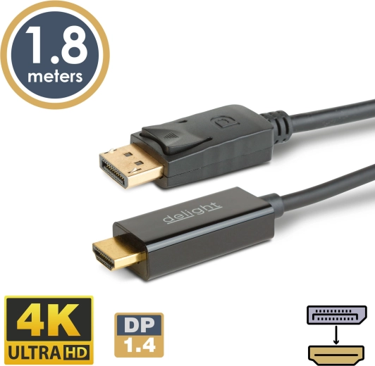 Kabel DisplayPort na HDMI 4K 1,8 m
