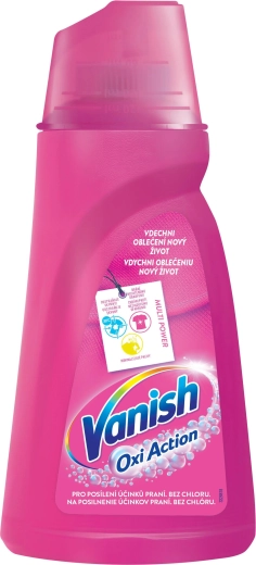 Vanish Oxi Action płynny odplamiacz do kolorowych tkanin 1 l
