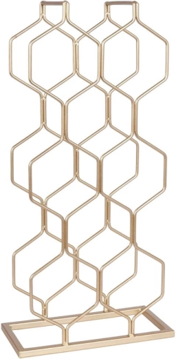 Stabilna metalowa konstrukcja ze złotym wykończeniem