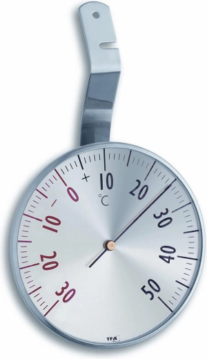 Oknowy okrągły termometr ze stali nierdzewnej 7,5 cm