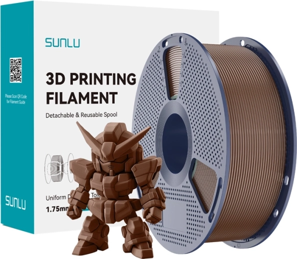 Filament Sunlu PLA+ 2.0 kawowy brąz