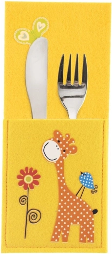 Orion etui na dziecięce sztućce żyrafa 21 × 9 cm