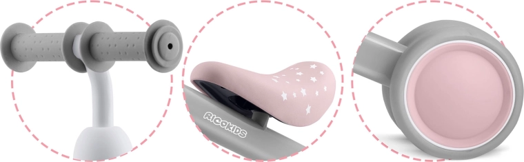 Wygodne siodełko i pewny chwyt