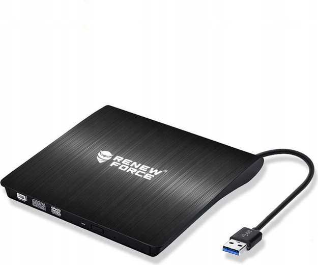 Zewnętrzny napęd CD/DVD RENEW FORCE USB 3.0 (nagrywarka)