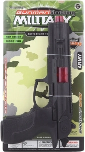 Plastowy pistolet dla małych żołnierzy